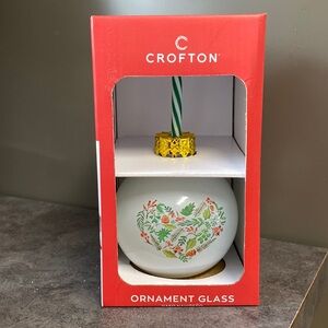Crouton Christmas ornament glass from aldi